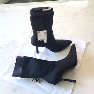 Zara zip closure booties